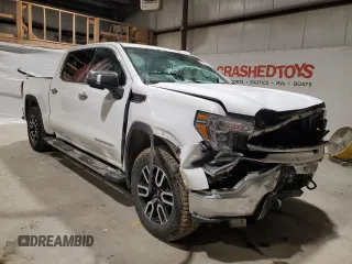 2022 GMC Sierra 1500 Limited SLT with VIN 3GTU9DED1NG186483, listed as a Copart auction lot 41821895 with 81,913 mi miles and Salvage Title. Bid and sale history available at carsss.com. Image 4.