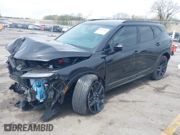 2023 Chevrolet Blazer RS with VIN 3GNKBKRS0PS225810, listed as a IAAI auction lot 42115702 with 36,393 mi miles and . Bid and sale history available at DreamBid. Image 17.