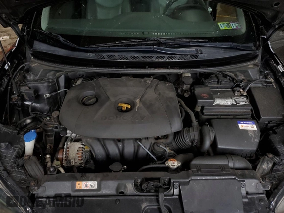 2013 Hyundai Elantra GLS z VIN KMHDH4AE7DU859883, wystawiony jako Copart lot #58296965 z przebiegiem 134 846 mil mil oraz Szkoda całkowita • Salvage title. Historia ofert i sprzedaży dostępna na DreamBid. Obrazek 11.