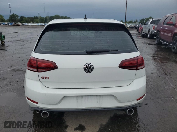 2019 Volkswagen Golf GTI S with VIN 3VW5T7AUXKM037125, listed as a Copart auction lot 66696313 with 24,416 mi miles. Bid and sale history available at carsss.com. Image 6.
