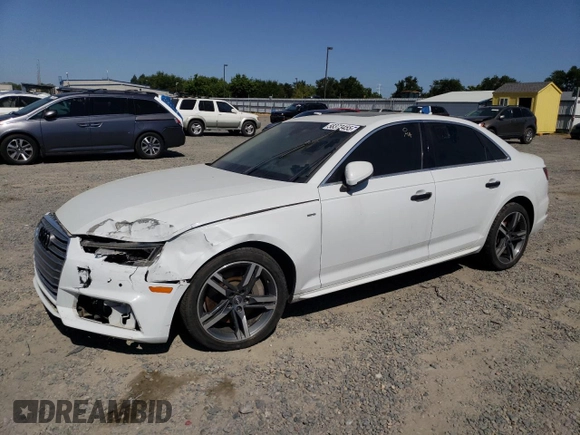 2018 Audi A4 Premium Plus z VIN WAUENAF41JN007628, wystawiony jako Copart lot #58373455 z przebiegiem 160 151 mil mil oraz Czysty tytuł • Clean title. Historia ofert i sprzedaży dostępna na DreamBid. Obrazek 1.