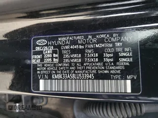2020 Hyundai Kona Limited with VIN KM8K33A58LU533945, listed as a Copart auction lot 70133492 with 4,658 mi miles. Bid and sale history available at carsss.com. Image 15.
