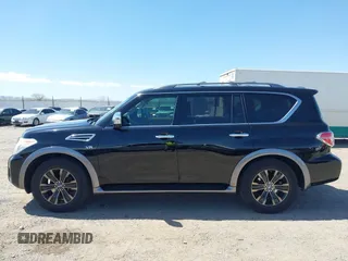 2017 Nissan Armada Platinum with VIN JN8AY2NE7H9702910, listed as a IAAI auction lot 42028682 with 134,681 mi miles. Bid and sale history available at carsss.com. Image 14.