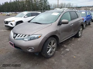 2009 Nissan Murano LE with VIN JN8AZ18W09W154215, listed as a IAAI auction lot 41642612 with 138,921 mi miles. Bid and sale history available at carsss.com. Image 2.