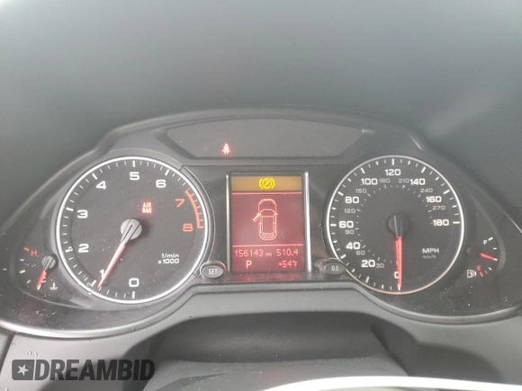 2012 Audi Q5 Premium with VIN WA1CFAFPXCA122590, listed as a Copart auction lot 47592885 with 156,143 mi miles and Salvage title. Bid and sale history available at DreamBid. Image 9.