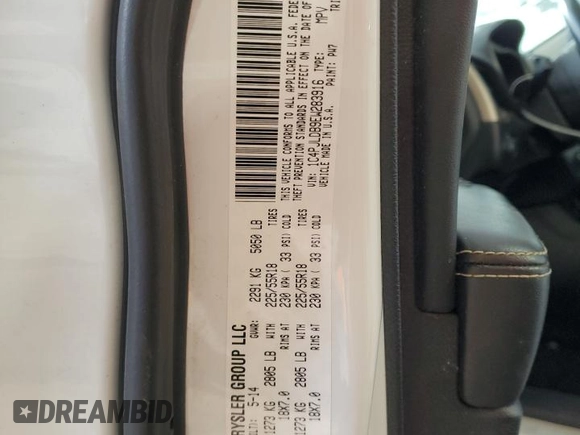 2014 Jeep Cherokee Limited with VIN 1C4PJLDB9EW283916, listed as a Copart auction lot 45952845 with 116,333 mi miles and Salvage Title. Bid and sale history available at DreamBid. Image 13.