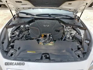 2020 Infiniti Q50 Red Sport 400 with VIN JN1FV7AR1LM660114, listed as a Copart auction lot 55658965 with 28,318 mi miles and Salvage title. Bid and sale history available at DreamBid. Image 11.