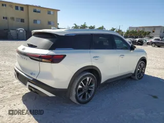 2023 Infiniti QX60 Luxe with VIN 5N1DL1FR1PC375985, listed as a Copart auction lot 81452144 with 16,913 mi miles and Salvage title. Bid and sale history available at DreamBid. Image 3.