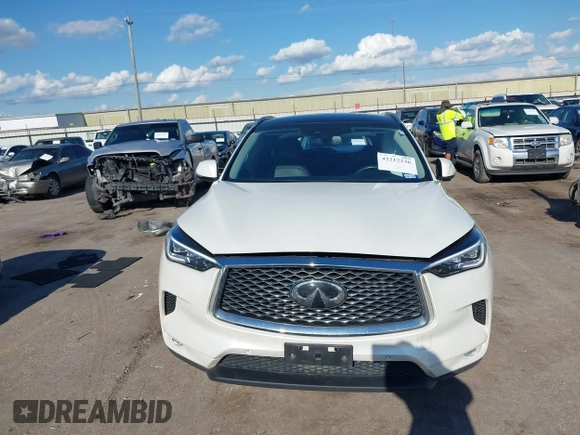 2020 Infiniti QX50 Luxe with VIN 3PCAJ5M15LF120478, listed as a IAAI auction lot 42212236 with 85,851 mi miles and . Bid and sale history available at DreamBid. Image 12.