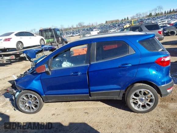 2019 Ford EcoSport Titanium with VIN MAJ3S2KE8KC253571, listed as a IAAI auction lot 41423542 with 123,392 mi miles and . Bid and sale history available at DreamBid. Image 14.