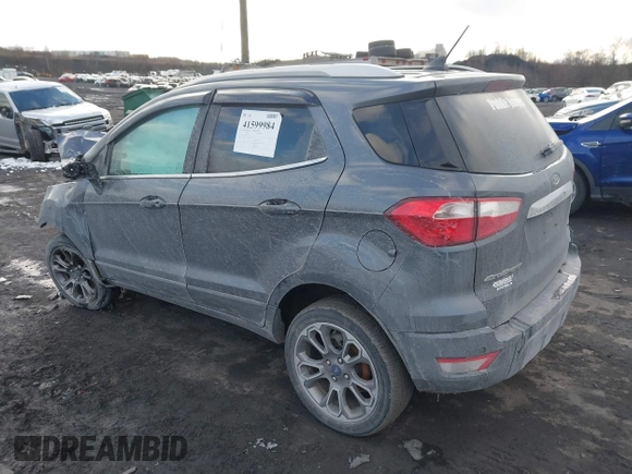 2019 Ford EcoSport Titanium with VIN MAJ6S3KL4KC283605, listed as a IAAI auction lot 41599984 with 36,844 mi miles and . Bid and sale history available at DreamBid. Image 3.