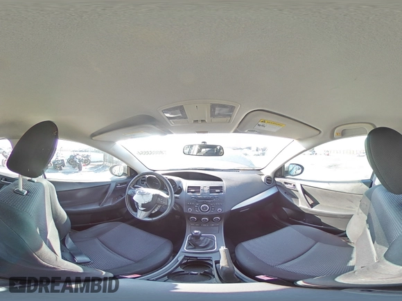 2013 Mazda 3 i Touring with VIN JM1BL1L84D1705732, listed as a Copart auction lot 80083554 with Not provided miles and Salvage title. Bid and sale history available at DreamBid. Image 13.