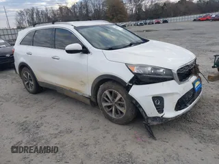 2019 Kia Sorento EX Sport with VIN 5XYPH4A55KG498248, listed as a IAAI auction lot 41388380 with 83,919 mi miles and . Bid and sale history available at DreamBid. Image 1.