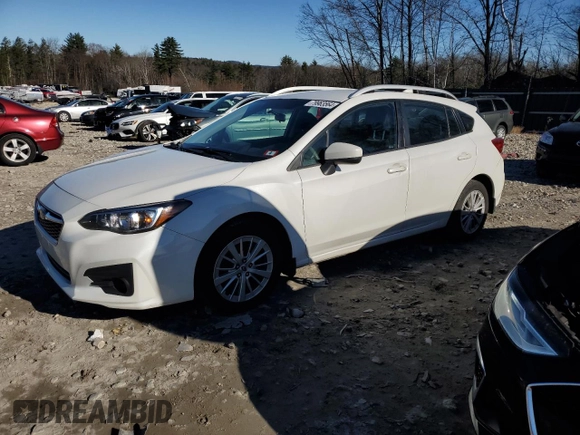 2017 Subaru Impreza Premium z VIN 4S3GTAB61H3709155, wystawiony jako Copart lot #79963564 z przebiegiem 93 188 mil mil oraz Szkoda całkowita • Salvage title. Historia ofert i sprzedaży dostępna na DreamBid. Obrazek 1.