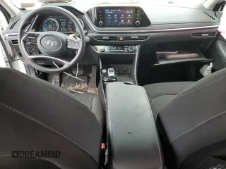 2020 Hyundai Sonata Hybrid Blue with VIN KMHL24JJ5LA012757, listed as a Copart auction lot 43706885 with 90,940 mi miles and Salvage Title. Bid and sale history available at carsss.com. Image 8.