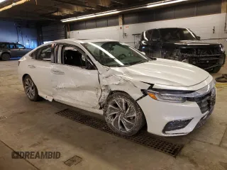 2022 Honda Insight Touring with VIN 19XZE4F97NE005510, listed as a Copart auction lot 42621515 with 20,969 mi miles and Salvage Title. Bid and sale history available at DreamBid. Image 4.