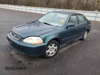 1998 Honda Civic EX with VIN 2HGEJ8644WH603860, listed as a Copart auction lot 81964144 with 203,675 mi miles and Salvage Title. Bid and sale history available at carsss.com. Image 1.