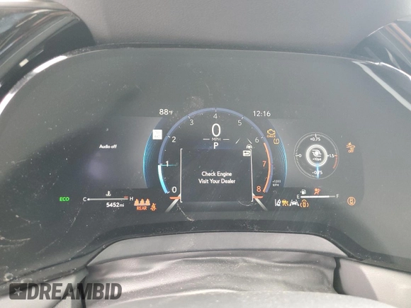 2025 Lexus RX 350 with VIN 2T2BAMBA3SC054318, listed as a Copart auction lot 58315235 with 5,452 mi miles and Salvage title. Bid and sale history available at DreamBid. Image 9.