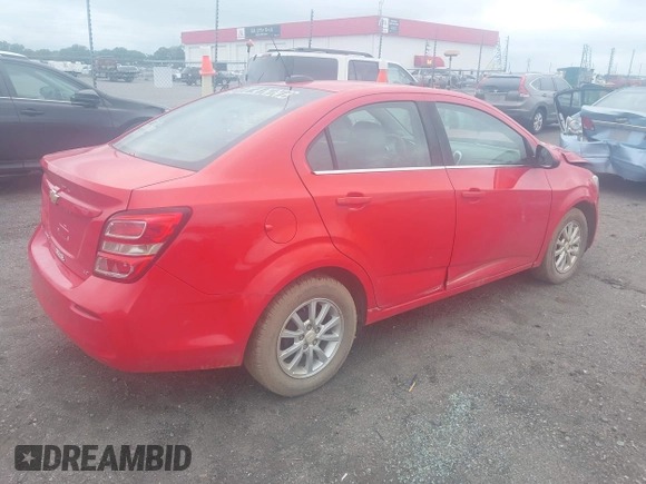 2017 Chevrolet Sonic LT with VIN 1G1JD5SH7H4105396, listed as a IAAI auction lot 42343534 with 122,878 mi miles and . Bid and sale history available at DreamBid. Image 4.