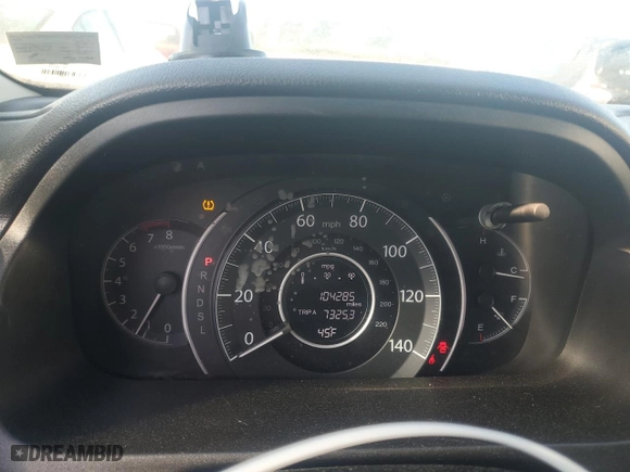 2015 Honda CR-V LX with VIN 3CZRM3H32FG712052, listed as a Copart auction lot 52931535 with 104,285 mi miles and Salvage Title. Bid and sale history available at carsss.com. Image 9.