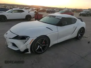 2020 Toyota GR Supra 3.0 with VIN WZ1DB4C01LW024857, listed as a Copart auction lot 86454564 with 0 mi miles and Salvage Title. Bid and sale history available at carsss.com. Image 1.