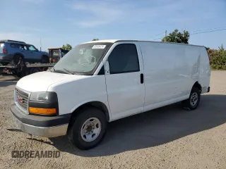 2016 GMC Savana Cargo Van with VIN 1GTW7BFF9G1303912, listed as a Copart auction lot 63955474 with 141,007 mi miles and Salvage Title. Bid and sale history available at carsss.com. Image 1.