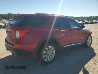 2022 Ford Explorer King Ranch z VIN 1FM5K8LC9NGB68945, wystawiony jako Copart lot #87059264 z przebiegiem 69 384 mil mil oraz Szkoda całkowita • Salvage title. Historia ofert i sprzedaży dostępna na DreamBid. Obrazek 3.