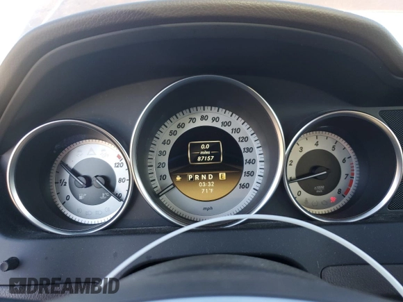 2012 Mercedes-Benz C 350 Sport with VIN WDDGF5HB6CR214884, listed as a Copart auction lot 83692864 with 87,157 mi miles and Salvage Title. Bid and sale history available at DreamBid. Image 9.
