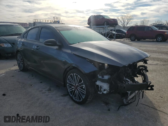 2023 Kia Forte GT with VIN 3KPF44AC6PE681586, listed as a Copart auction lot 42091855 with 26,573 mi miles and Salvage Title. Bid and sale history available at carsss.com. Image 4.