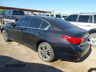 2014 Infiniti Q50 Premium with VIN JN1BV7AP5EM682634, listed as a IAAI auction lot 42111066 with 133,381 mi miles. Bid and sale history available at carsss.com. Image 3.