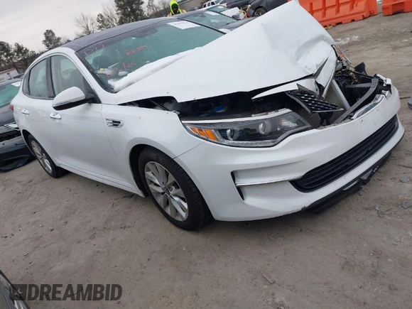 2016 Kia Optima EX with VIN 5XXGU4L30GG086743, listed as a IAAI auction lot 41275516 with 118,699 mi miles. Bid and sale history available at carsss.com. Image 1.