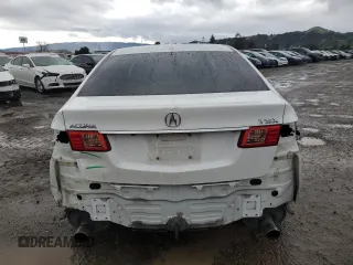 2012 Acura TSX Tech Pkg with VIN JH4CU2F65CC010274, listed as a Copart auction lot 43833645 with 124,911 mi miles and Salvage Title. Bid and sale history available at carsss.com. Image 6.