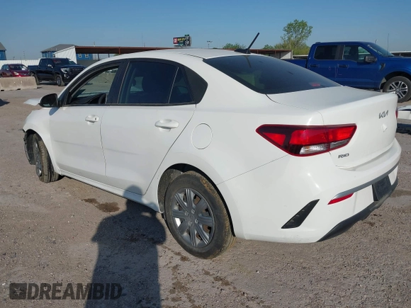 2023 Kia Rio LX with VIN 3KPA24AD9PE598789, listed as a IAAI auction lot 42019297 with 16,232 mi miles. Bid and sale history available at carsss.com. Image 3.