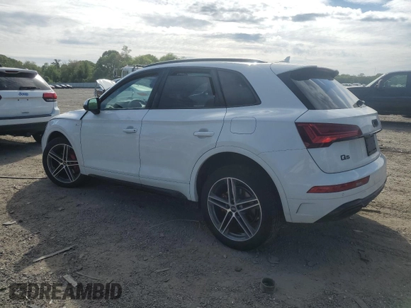 2024 Audi Q5 S line Premium Plus with VIN WA1E2AFY9R2024733, listed as a Copart auction lot 56827735 with Not provided miles and Salvage title. Bid and sale history available at DreamBid. Image 2.