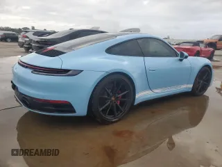2024 Porsche 911 Carrera S with VIN WP0AB2A97RS220521, listed as a Copart auction lot 74099424 with 0 mi miles and Salvage Title. Bid and sale history available at carsss.com. Image 3.