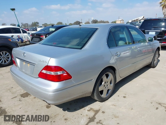 2006 Lexus LS 430 with VIN JTHBN36F265031512, listed as a IAAI auction lot 41537536 with 69,172 mi miles. Bid and sale history available at carsss.com. Image 4.