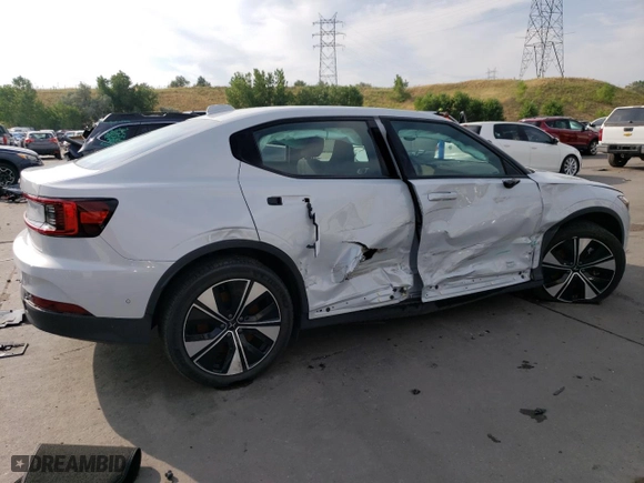 2023 Polestar 2 with VIN YSMED3KA2PL162288, listed as a Copart auction lot 64913254 with 10,709 mi miles and Non Repairable. Bid and sale history available at carsss.com. Image 3.