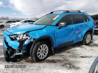 2019 Toyota RAV4 LE with VIN JTMF1RFVXKJ014211, listed as a Copart auction lot 41806405 with 49,675 mi miles and Salvage Title. Bid and sale history available at carsss.com. Image 1.
