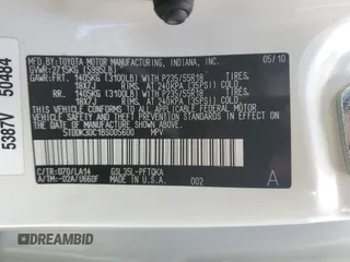 2011 Toyota Sienna XLE z VIN 5TDDK3DC1BS005600, wystawiony jako Copart lot #57795425 z przebiegiem 176 883 mil mil oraz Szkoda całkowita • Salvage title. Historia ofert i sprzedaży dostępna na DreamBid. Obrazek 14.