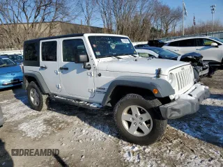 2018 Jeep Wrangler JK Unlimited Sport with VIN 1C4BJWDG8JL806555, listed as a Copart auction lot 87868855 with 57,150 mi miles and Salvage Title. Bid and sale history available at carsss.com. Image 4.