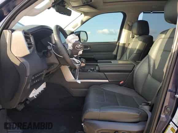 2023 Toyota Sequoia SR5 with VIN 7SVAAABA8PX003412, listed as a Copart auction lot 80063494 with 25,370 mi miles and Salvage Title. Bid and sale history available at carsss.com. Image 7.