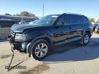 2018 Volkswagen Atlas SEL z VIN 1V2ER2CA1JC551161, wystawiony jako Copart lot #46196845 z przebiegiem 76 252 mil mil oraz Nie do naprawy • Non repairable. Historia ofert i sprzedaży dostępna na DreamBid. Obrazek 1.