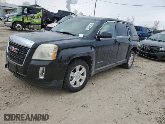 2012 GMC Terrain SLE-1 with VIN 2GKALMEK9C6206219, listed as a Copart auction lot 46154085 with 123,821 mi miles and Salvage Title. Bid and sale history available at carsss.com. Image 1.
