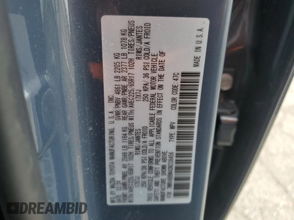 2025 Mazda CX-50 S Preferred z VIN 7MMVABBM4SN338456, wystawiony jako Copart lot #54014995 z przebiegiem 5 695 mil mil oraz Szkoda całkowita • Salvage title. Historia ofert i sprzedaży dostępna na DreamBid. Obrazek 13.