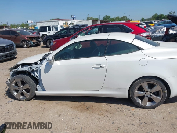 2012 Lexus IS 250 C with VIN JTHFF2C23C2521335, listed as a IAAI auction lot 41972354 with 88,508 mi miles and . Bid and sale history available at DreamBid. Image 15.