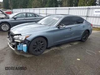 2016 Infiniti Q50 Premium with VIN JN1CV7ARXGM252395, listed as a Copart auction lot 49374055 with 101,369 mi miles and Salvage Title. Bid and sale history available at carsss.com. Image 1.