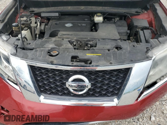 2016 Nissan Pathfinder SV with VIN 5N1AR2MM9GC662053, listed as a Copart auction lot 55473025 with 161,150 mi miles and Salvage title. Bid and sale history available at DreamBid. Image 12.