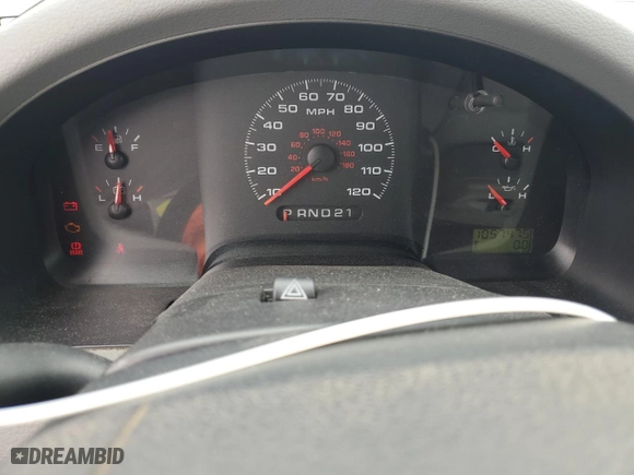 2005 Ford F-150 XL with VIN 1FTRF12W15NB85456, listed as a Copart auction lot 51114055 with 105,747 mi miles and Salvage Title. Bid and sale history available at carsss.com. Image 9.