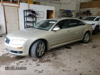 2005 Audi A8 L with VIN WAUML44EX5N009155, listed as a Copart auction lot 83332304 with 0 mi miles and Clean Title. Bid and sale history available at carsss.com. Image 1.
