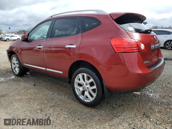 2012 Nissan Rogue S with VIN JN8AS5MT6CW252731, listed as a Copart auction lot 49732325 with 151,632 mi miles and Salvage Title. Bid and sale history available at DreamBid. Image 2.